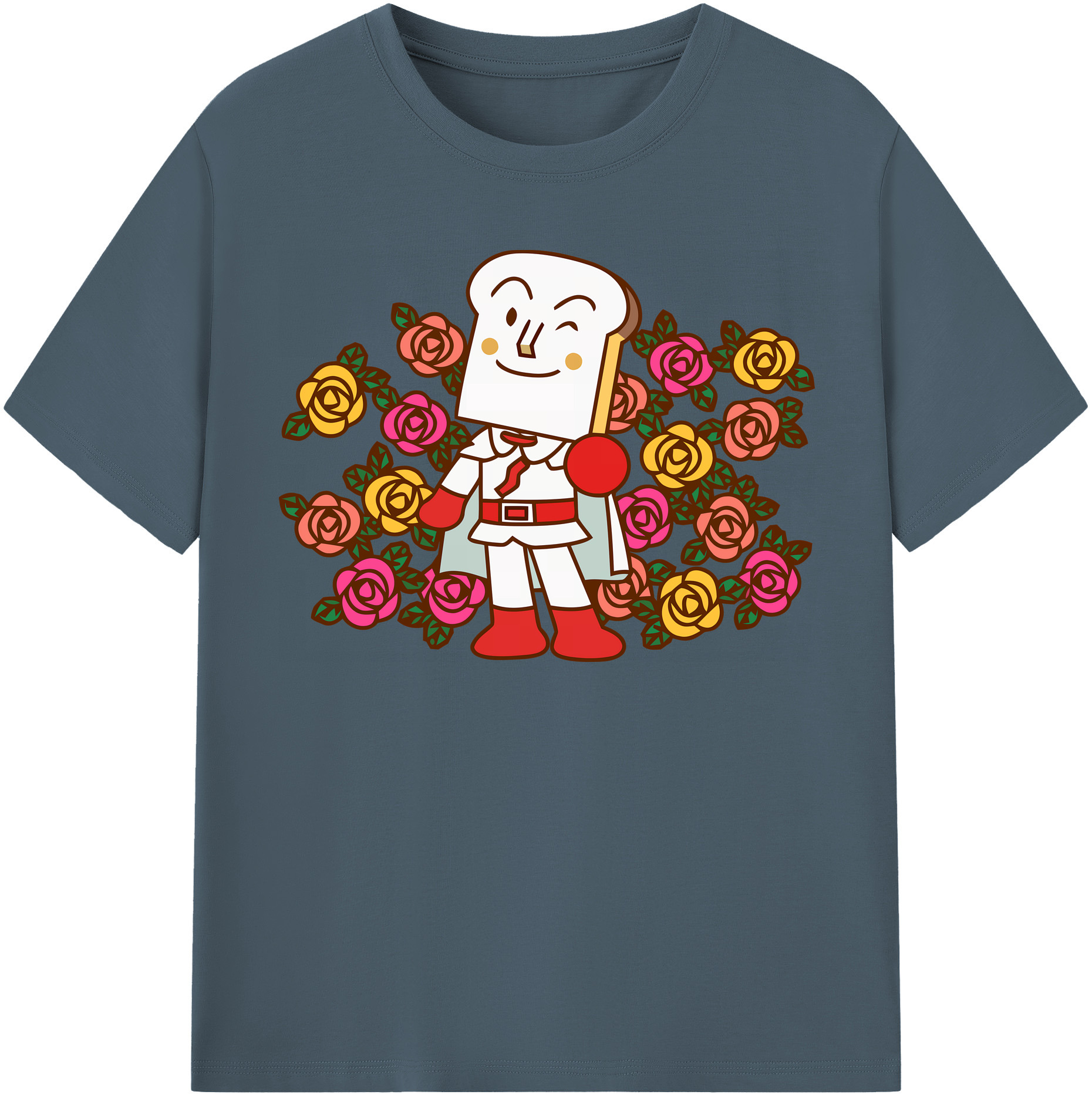 （画像用） アンパンマン Anpanman 綿100％半袖Tシャツ（フロントプリント）
